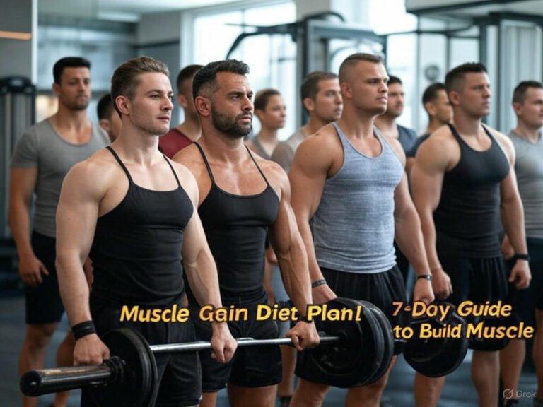 A balanced meal with proteins, carbs, and healthy fats for muscle gain.",muscle gain diet plan